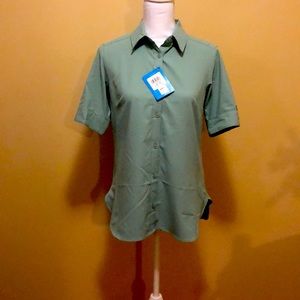 NWT, Columbia, women’s short sleeve, button down shirt